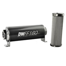 Load image into Gallery viewer, DeatschWerks Stainless Steel 10AN 100 Micron Universal Inline Fuel Filter Housing Kit (160mm) Fuel Filters DeatschWerks
