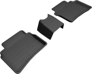 3D MAXpider 2018-2020 Buick Regal Kagu 2nd Row Floormats - Black Floor Mats - Rubber 3D MAXpider   
