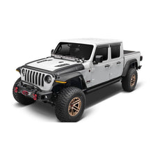 Load image into Gallery viewer, Bushwacker 18-22 Jeep Wrangler 2/4dr / 20-22 Jeep Gladiator Trail Armor Hood Armor (3pc) - Tex. Blk Body Armor &amp; Rock Rails Bushwacker

