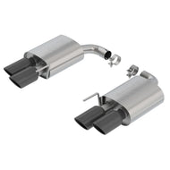Borla 18-19 Ford Mustang GT 5.0L 2.5in S-Type Exhaust w/o Valves (Rear Section Only) - Black Chrome Axle Back Borla
