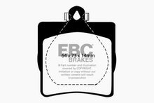 Load image into Gallery viewer, EBC 03-08 Chrysler Crossfire 3.2 Yellowstuff Rear Brake Pads Brake Pads - Performance EBC   

