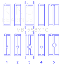 Load image into Gallery viewer, King Chrysler 273 / 301 / 313 / 318 / 340 (Size STDX Oversized) Crankshaft Main Bearing Set Bearings King Engine Bearings   
