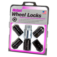 Load image into Gallery viewer, McGard Wheel Lock Nut Set - 5pk. (Cone Seat) M14X1.5 / 22mm Hex / 1.639in OAL - Black Lug Nuts McGard
