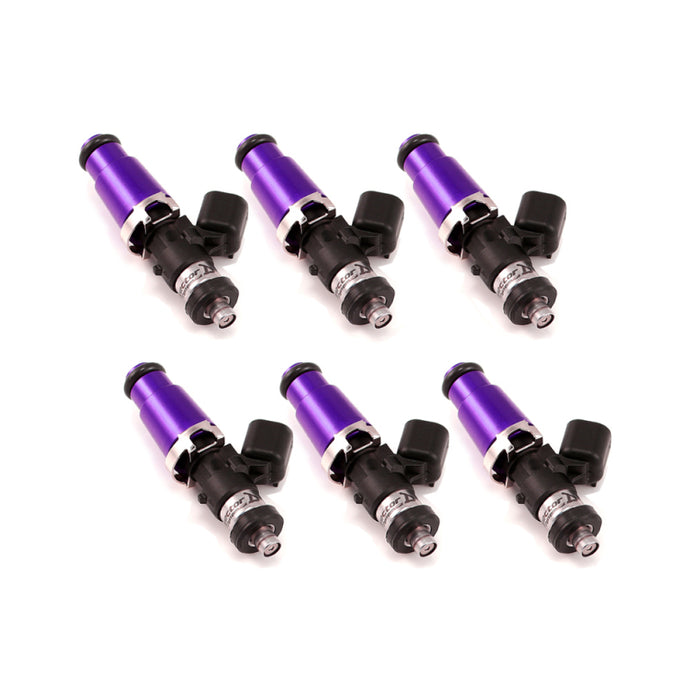 Injector Dynamics 1700cc Injectors - 60mm Length - 14mm Purple Top - Denso Lower Cushion (Set of 6) Fuel Injector Sets - 6Cyl Injector Dynamics   