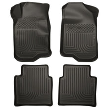 Load image into Gallery viewer, Husky Liners 08-12 Chevy Malibu/07-09 Saturn Aura WeatherBeater Combo Black Floor Liners Floor Mats - Rubber Husky Liners

