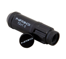 Load image into Gallery viewer, NRG 700 Series M12 X 1.5 Steel Lug Nut w/Dust Cap Cover Set 21 Pc w/Locks &amp; Lock Socket - Black Lug Nuts NRG
