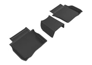 3D MAXpider 2017-2019 Buick Lacrosse Kagu 2nd Row Floormats - Black Floor Mats - Rubber 3D MAXpider   