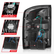 Load image into Gallery viewer, ANZO 2014-2018 GMC Sierra LED Tail Lights Black Housing Smoke Lens Tail Lights ANZO
