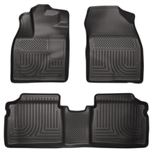 Load image into Gallery viewer, Husky Liners 12 Toyota Prius (PlugIn Models ONLY) WeatherBeater Front &amp; 2nd Seat Black Floor Liners Floor Mats - Rubber Husky Liners
