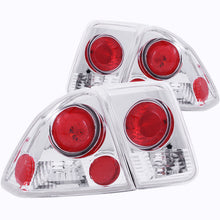 Load image into Gallery viewer, ANZO 2001-2004 Honda Civic Taillights Chrome Tail Lights ANZO

