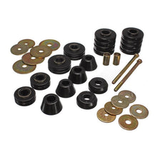 Load image into Gallery viewer, Energy Suspension 67-72 GM 3/4 Ton C-20/C2500 / 1 Ton C-30/C3500 2WD Black Body(cab) Mount Set Bushing Kits Energy Suspension

