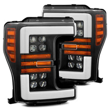 Load image into Gallery viewer, AlphaRex 17-19 Ford F-250 SD NOVA LED Proj Headlights Plank Style Matte Blk w/Activ Light/Seq Signal Headlights AlphaRex
