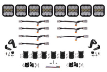 Load image into Gallery viewer, Diode Dynamics SS5 Pro Universal CrossLink 8-Pod Lightbar - White Combo Light Bars &amp; Cubes Diode Dynamics   

