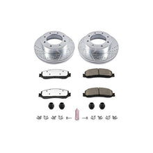 Load image into Gallery viewer, Power Stop 2012 Ford F-350 Super Duty Front Z36 Truck &amp; Tow Brake Kit Brake Rotors - Slot &amp; Drilled PowerStop
