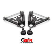Load image into Gallery viewer, BMR 64-72 A-Body Pro-Touring Upper A-Arms w/ Tall Ball Joint (Delrin) - Black Hammertone Control Arms BMR Suspension
