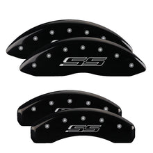 Load image into Gallery viewer, MGP 4 Caliper Covers Engraved Front &amp; Rear Gen 5/SS Black finish silver ch Caliper Covers MGP
