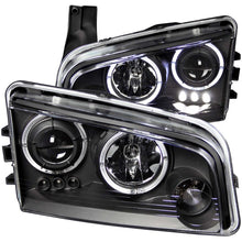 Load image into Gallery viewer, ANZO 2006-2010 Dodge Charger Projector Headlights w/ Halo Black Headlights ANZO
