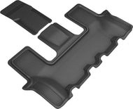 3D MAXpider 2021 Kia Sorento 6-Seat Kagu 3rd Row Floormats - Black Floor Mats - Rubber 3D MAXpider   