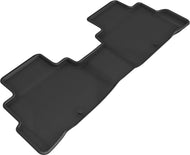 3D MAXpider 19-21 Nissan Murano Kagu 2nd Row Floormats - Black Floor Mats - Rubber 3D MAXpider   