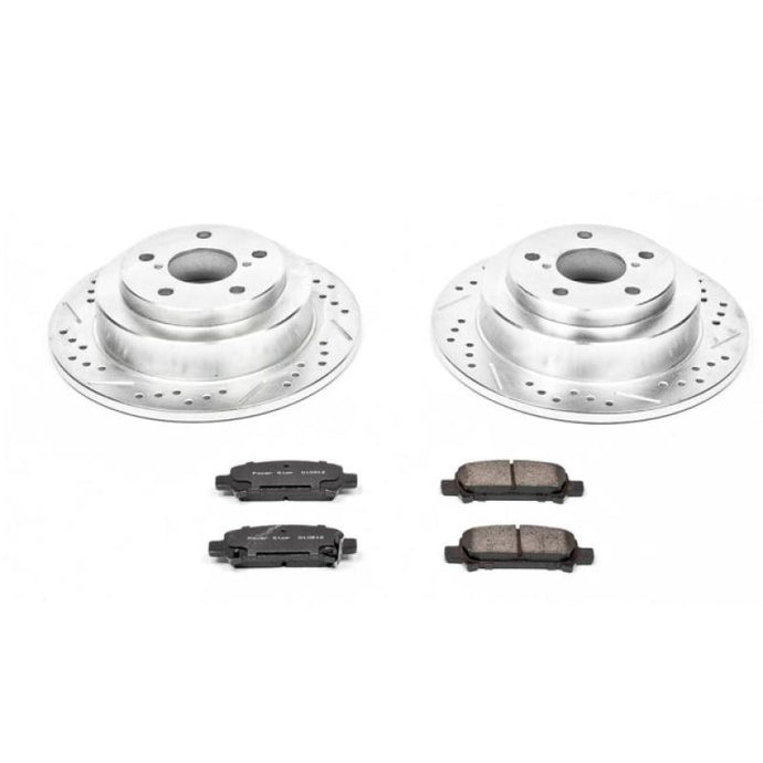 Power Stop 98-03 Subaru Forester Rear Z23 Evolution Sport Brake Kit Brake Kits - Performance D&S PowerStop   