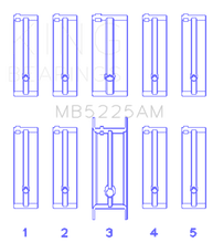 Load image into Gallery viewer, King Mazda 626 F8 (Size STD) Main Bearing Set Bearings King Engine Bearings
