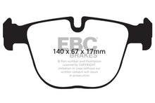 Load image into Gallery viewer, EBC 10+ BMW X5M 4.4 Twin Turbo Yellowstuff Rear Brake Pads Brake Pads - Performance EBC   
