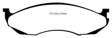 Load image into Gallery viewer, EBC 90-91 Jeep Cherokee 2.5 4WD Greenstuff Front Brake Pads Brake Pads - Performance EBC   
