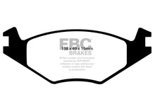 Load image into Gallery viewer, EBC 84-95 Volkswagen Golf 1.8 Yellowstuff Front Brake Pads Brake Pads - Performance EBC   
