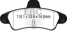 Load image into Gallery viewer, EBC 2001-2003 Mercury Cougar 2.0L Redstuff Rear Brake Pads Brake Pads - Performance EBC   
