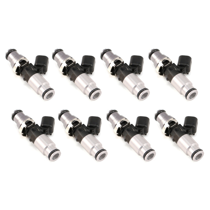 Injector Dynamics 1700cc Injector - 60mm Length - 14mm Grey Top - Silver Bottom Adapt (Set of 8) Fuel Injector Sets - 8Cyl Injector Dynamics   