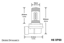 Load image into Gallery viewer, Diode Dynamics H8 XP80 LED - Cool - White (Pair) Bulbs Diode Dynamics   
