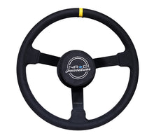 Load image into Gallery viewer, NRG Reinforced Steering Wheel (380mm) Nascar/ Alcantara 3 Spoke w/ NRG Logo/ Removable Crushed Pad Steering Wheels NRG
