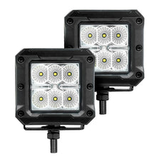 Load image into Gallery viewer, Go Rhino Xplor Bright Series Cube LED Flood Light Kit (Surface/Threaded Stud Mount) 3x3 - Blk (Pair) Light Bars &amp; Cubes Go Rhino   
