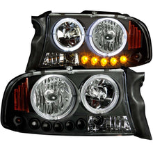 Load image into Gallery viewer, ANZO 1997-2004 Dodge Dakota Projector Headlights w/ Halo Black 1 pc Headlights ANZO
