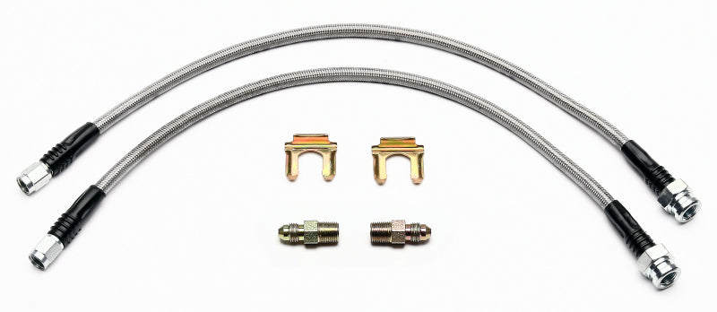 Wilwood Flexline Kit Front 1995-98 Nissan 240SX w/ FSL4 Caliper Brake Line Kits Wilwood