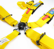 Load image into Gallery viewer, NRG 5PT 3in. Seat Belt Harness / Cam Lock - Yellow Seat Belts &amp; Harnesses NRG
