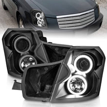 Load image into Gallery viewer, ANZO 2003-2007 Cadillac Cts Projector Headlights w/ Halo Black (CCFL) Headlights ANZO
