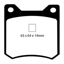 Load image into Gallery viewer, EBC 72-84 De Tomaso Pantera 5.7 GTS Redstuff Rear Brake Pads Brake Pads - Performance EBC   
