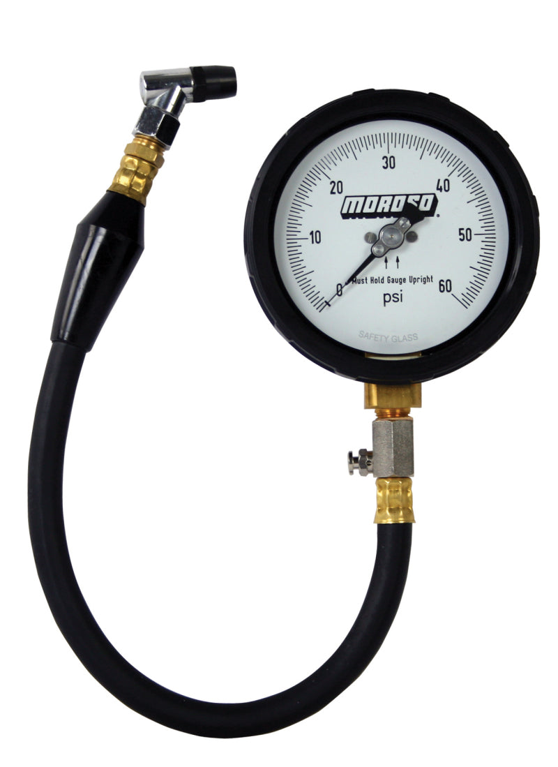 Moroso Tire Pressure Gauge 0-60psi - 4in Display - 1/2 Percent Accuracy Gauges Moroso