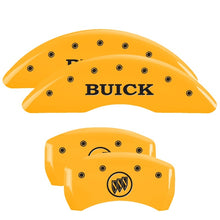 Load image into Gallery viewer, MGP 4 Caliper Covers Engraved Front Buick Rear Yellow Finish Black Char 2015 Buick Regal Caliper Covers MGP
