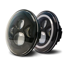 Load image into Gallery viewer, DV8 Offroad 07-18 Jeep Wrangler JK LED Projector Headlights w/ Angel Eyes Headlights DV8 Offroad
