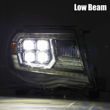 Load image into Gallery viewer, AlphaRex 05-11 Toyota Tacoma NOVA LED Projector Headlights Plank Style Chrome w/Activation Light/DRL Headlights AlphaRex
