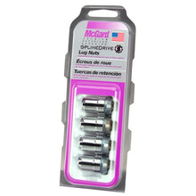 Load image into Gallery viewer, McGard SplineDrive Lug Nut (Cone Seat) M12X1.5 / 1.24in. Length (4-Pack) - Chrome (Req. Tool) Lug Nuts McGard
