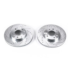 Load image into Gallery viewer, Power Stop 03-05 Mazda 6 Front Evolution Drilled &amp; Slotted Rotors - Pair Brake Rotors - Slot &amp; Drilled PowerStop   
