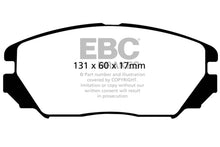 Load image into Gallery viewer, EBC 08-09 Hyundai Azera 3.3 Greenstuff Front Brake Pads Brake Pads - Performance EBC   
