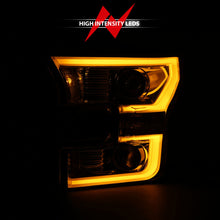 Load image into Gallery viewer, ANZO 2015-2017 Ford F-150 Projector Headlights w/ Plank Style Switchback Chrome w/ Amber Headlights ANZO
