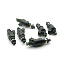Load image into Gallery viewer, DeatschWerks Mitsubishi 90-01 3000GT 3.0TT 800cc Low Impedance Top Feed Injectors (Matched Set of 6) Fuel Injector Sets - 6Cyl DeatschWerks
