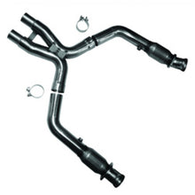 Load image into Gallery viewer, Kooks 11-14 Ford Mustang GT 5.0L 4V 3in x 2 3/4in OEM Cat X Pipe Kooks HDR Req X Pipes Kooks Headers
