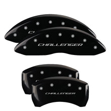 Load image into Gallery viewer, MGP 4 Caliper Covers Engraved Front &amp; Rear Daytona Black finish silver ch Caliper Covers MGP
