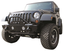 Load image into Gallery viewer, Rampage 2007-2018 Jeep Wrangler(JK) Recovery Bumper Stubby Front - Black Bumpers - Steel Rampage
